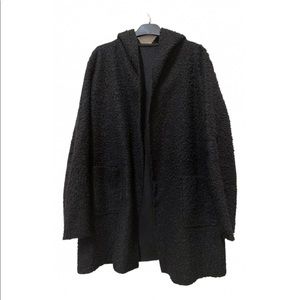 Black Avant-Garde Soft Wool Jacket